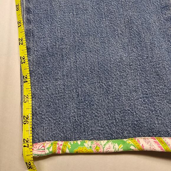 3 Sisters Stretch Denim Straight Leg Embellished Jeans with Bows Size 10 - Picture 12 of 12